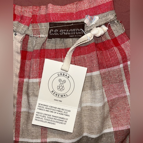 CE Stanton Pleated Plaid Skirt Size Small, One if a Kind - Picture 4 of 6